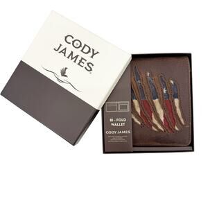 Cody James brown Americana Bifold men's Wallet leather NEW Western American